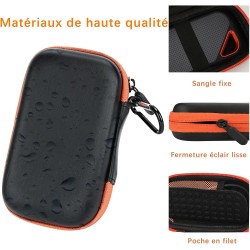 Étui Housse pour SanDisk Extreme/SanDisk Extreme Pro Portable SSD, Sacoche Rigide de Protection Antichoc Disque Dur Externe SSD