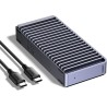 Uvert boîtier ssd m2 40gbps, boîtier usb 4 nvme compatible avec thunderbolt 4/3 adaptateur disque dur externe aluminium compatib