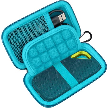 Lacdo Étui Disque Dur Externe Housse de Protection pour SanDisk Extreme Pro/SanDisk Extreme Portable SSD Externes SDSSDE81 SDSSD