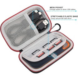 Lacdo Étui Disque Dur Externe Housse de Protection pour SanDisk Extreme Pro/SanDisk Extreme Portable SSD Externes SDSSDE81 SDSSD