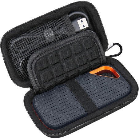 Lacdo Étui Disque Dur Externe Housse de Protection pour SanDisk Extreme Pro/SanDisk Extreme Portable SSD Externes SDSSDE81 SDSSD