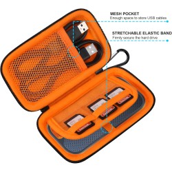 Lacdo étui disque dur externe housse de protection pour sandisk extreme pro/sandisk extreme portable ssd externes sdssde81 sdssd