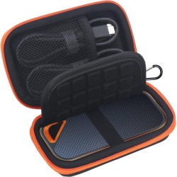 Lacdo étui disque dur externe housse de protection pour sandisk extreme pro/sandisk extreme portable ssd externes sdssde81 sdssd