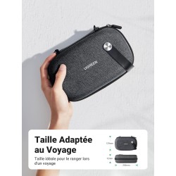 Uvert sac rangement accessoires électroniques pochette câble étanche sacoche protection de voyage antichoc organisateur pour clé
