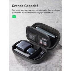 Uvert sac rangement accessoires électroniques pochette câble étanche sacoche protection de voyage antichoc organisateur pour clé