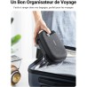 Uvert sac rangement accessoires électroniques pochette câble étanche sacoche protection de voyage antichoc organisateur pour clé