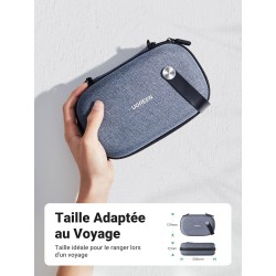 Uvert sac rangement accessoires électroniques pochette câble étanche sacoche protection de voyage antichoc organisateur pour clé
