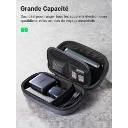 Uvert sac rangement accessoires électroniques pochette câble étanche sacoche protection de voyage antichoc organisateur pour clé