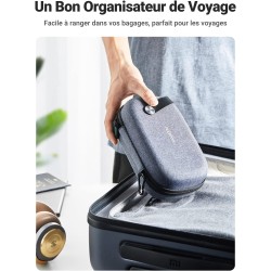 Uvert sac rangement accessoires électroniques pochette câble étanche sacoche protection de voyage antichoc organisateur pour clé