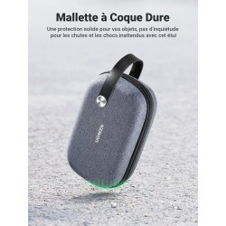 Uvert sac rangement accessoires électroniques pochette câble étanche sacoche protection de voyage antichoc organisateur pour clé