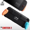 By skull & co. neogrip for nintendo switch 2: an ergonomic grip hard shell handheld case with replaceable grips [to fit all hand