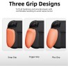 By skull & co. neogrip for nintendo switch 2: an ergonomic grip hard shell handheld case with replaceable grips [to fit all hand