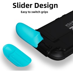 By skull & co. neogrip for nintendo switch 2: an ergonomic grip hard shell handheld case with replaceable grips [to fit all hand