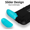 By skull & co. neogrip for nintendo switch 2: an ergonomic grip hard shell handheld case with replaceable grips [to fit all hand