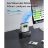 ORICO SATA SSD/HDD Dock pour Disque Dur, USB 3.0 Station d'accueil pour Dique Dur de 2,5 et 3,5 Pouces, Supporte UASP et Les dis
