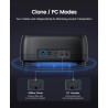 ORICO Docking Station pour 2 Disques Dur SATA SSD HDD de 2,5 ou 3,5 Pouces, USB 3.0 Station d'accueil Disque Dur, Fonction Clona