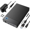 Boitier Disque Dur 3.5, 6Gbps Station d'accueil pour Disque Dur USB 3.0 SATA HDD, DisqueDur SATA 2,5"/3,5" SATAHDD/SSD, et Souti