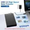 Boitier Disque Dur 3.5, 6Gbps Station d'accueil pour Disque Dur USB 3.0 SATA HDD, DisqueDur SATA 2,5"/3,5" SATAHDD/SSD, et Souti
