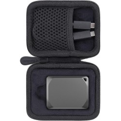 Aenllosi Rigide Housse Étui pour Crucial X9/X9 Pro/X10 Pro 1TB/2TB/4TB SSD Portable, Étui de Protection pour Clé USB, Gestionnai