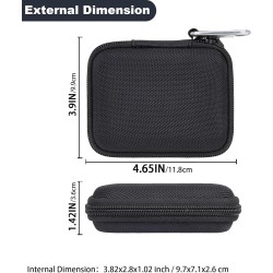 Aenllosi Rigide Housse Étui pour Crucial X9/X9 Pro/X10 Pro 1TB/2TB/4TB SSD Portable, Étui de Protection pour Clé USB, Gestionnai