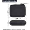 Aenllosi Rigide Housse Étui pour Crucial X9/X9 Pro/X10 Pro 1TB/2TB/4TB SSD Portable, Étui de Protection pour Clé USB, Gestionnai