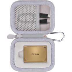 Aenllosi pour Crucial X10/X10 Pro/X9/X9 Pro 1To/2To/4To SSD Portable, Housse de Protection pour Clé USB Crucial, Organisateur de