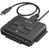 Alxum Adaptateur USB 3.0 vers IDE/SATA Disque Dur, Adaptateur Disque Dur IDE pour 2.5/ 3.5 Pouces SATA HDD/SSD avec Alimentation