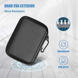 ProCase Étui Protection Disque Dur Externe 2,5" Compatible WD, Toshiba Canvio, UnionSine, Seagate, Samsung SSD HDD, Housse de Po