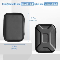 ProCase Étui Protection Disque Dur Externe 2,5" Compatible WD, Toshiba Canvio, UnionSine, Seagate, Samsung SSD HDD, Housse de Po