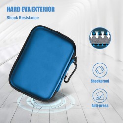 ProCase Étui Disque Dur Externe 2,5", Housse de Protection pour WD, Toshiba, Canvio, Seagate, Samsung SSD HDD, Pochette Portable