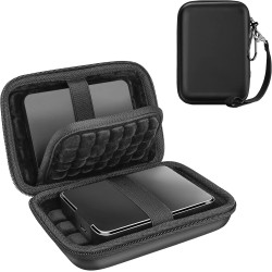 ProCase Étui Disque Dur Externe 2 x 2,5", Housse de Protection pour WD, Toshiba, Canvio, Seagate, Samsung SSD HDD, Pochette Port