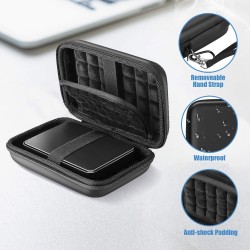 ProCase Étui Disque Dur Externe 2 x 2,5", Housse de Protection pour WD, Toshiba, Canvio, Seagate, Samsung SSD HDD, Pochette Port