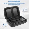 ProCase Étui Disque Dur Externe 2 x 2,5", Housse de Protection pour WD, Toshiba, Canvio, Seagate, Samsung SSD HDD, Pochette Port