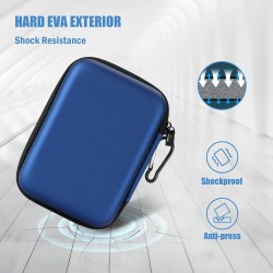 ProCase Étui Disque Dur Externe 2,5", Housse de Protection pour WD, Toshiba, Canvio, Seagate, Samsung SSD HDD, Pochette Portable