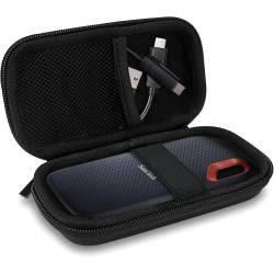 ProCase Étui Housse pour SanDisk SSD Extreme/SanDisk Portable SSD/SanDisk Pro SSD, Crucial X8 Portable SSD, Sacoche Rigide de Pr