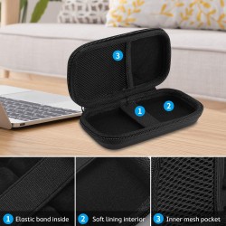 ProCase Étui Housse pour SanDisk SSD Extreme/SanDisk Portable SSD/SanDisk Pro SSD, Crucial X8 Portable SSD, Sacoche Rigide de Pr