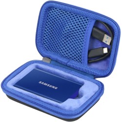 co2CREA Dur Étui de Voyage Rigide Housse Cas pour Samsung T7 / T7 Touch Disque SSD Externe Portable (boîte Seule)(pour T7 / T7 T