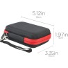 co2CREA Dur Étui de Voyage Rigide Housse Cas pour Samsung Disque Dur Externe SSD Portable T5/T3(boîte Seule)(pour T5 / T3, 2 in 