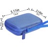 co2CREA Dur Étui de Voyage Rigide Housse Cas pour Samsung T7 Shield Disque SSD Externe Portable(boîte Seule)(pour T7 Shield, Ble