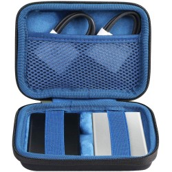 co2CREA Dur Étui de Voyage Rigide Housse Cas pour Samsung T7 / T7 Touch Disque SSD Externe Portable (boîte Seule) (pour T7 / T7 