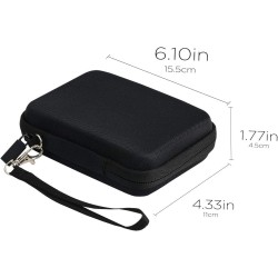 co2CREA Dur Étui de Voyage Rigide Housse Cas pour Samsung T7 / T7 Touch Disque SSD Externe Portable (boîte Seule) (pour T7 / T7 