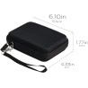 co2CREA Dur Étui de Voyage Rigide Housse Cas pour Samsung T7 / T7 Touch Disque SSD Externe Portable (boîte Seule) (pour T7 / T7 