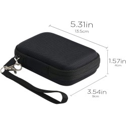 co2CREA Dur Étui de Voyage Rigide Housse Cas pour Samsung T7 / T7 Touch Disque SSD Externe Portable (boîte Seule) (pour T7 / T7 