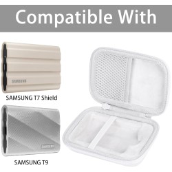 co2CREA Dur Étui de Voyage Rigide Housse Cas pour Samsung T7 Shield Disque SSD Externe Portable(boîte Seule,) (pour T7 Shield, B