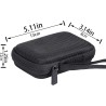 co2CREA Dur Étui de Voyage Rigide Housse Cas pour Samsung T7 Shield Disque SSD Externe Portable(boîte Seule) (pour T7 Shield, No