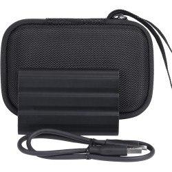co2CREA Dur Étui de Voyage Rigide Housse Cas pour Samsung T7 Shield Disque SSD Externe Portable(boîte Seule) (pour T7 Shield, No