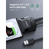 Uvert adaptateur usb 3.0 vers sata câble pour disque dur 2,5 3,5 pouces hdd ssd supporte uasp trim avec alimentation supplémenta