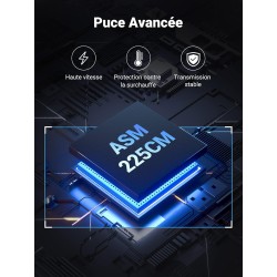 Uvert adaptateur usb 3.0 vers sata câble pour disque dur 2,5 3,5 pouces hdd ssd supporte uasp trim avec alimentation supplémenta