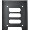 TRIXES Métal Noir 2,5 Pouces SSD à 3,5 Pouces SSD Kit de Montage de Disque Dur Interne - Support pour Disque Dur - Remplacement 