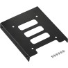 TRIXES Métal Noir 2,5 Pouces SSD à 3,5 Pouces SSD Kit de Montage de Disque Dur Interne - Support pour Disque Dur - Remplacement 